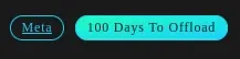 Image of the dark version of the Meta and 100 Days to Offload tags associated with this blog post